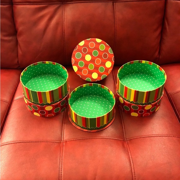 EUC “Punch Studio” Unique 3Tier Yellow, Red & Green Storage container with 1 Top - Picture 13 of 17